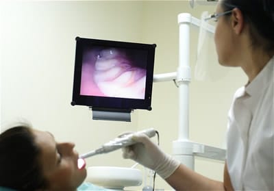 Intra-Oral Camera - Patient being inspected